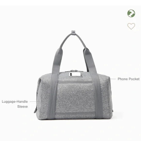 Dagne Dover Large Neoprene Carryall Duffle Bag sh Blue - Picture 10 of 11